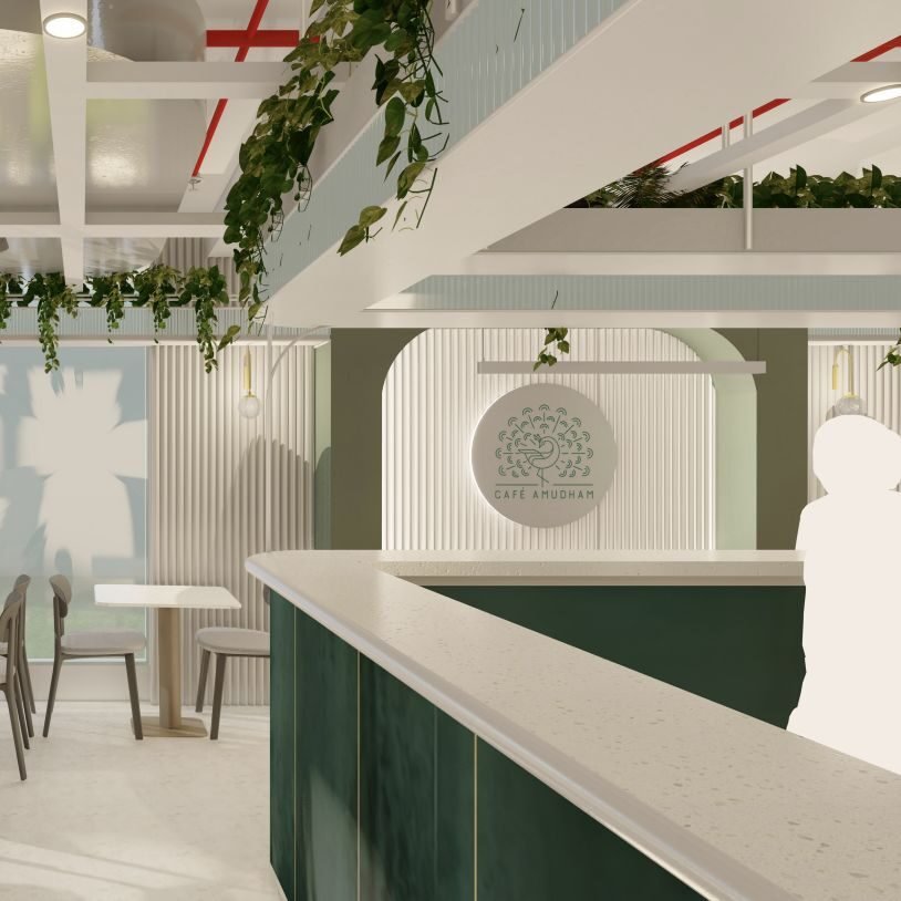 Current project — cafe counter