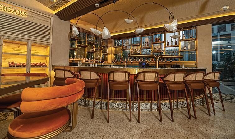 Mansionz bar seating area