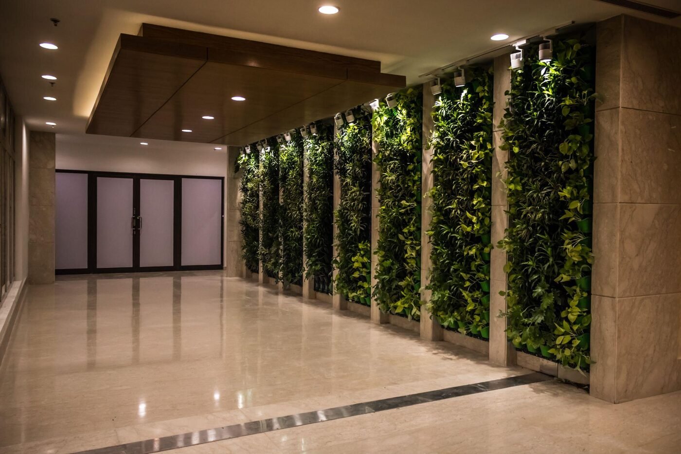 Nexus Select Citywalk Mall living wall corridor